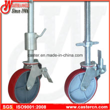 Adjustable Scaffolding Swivel Caster Wheel with Brake